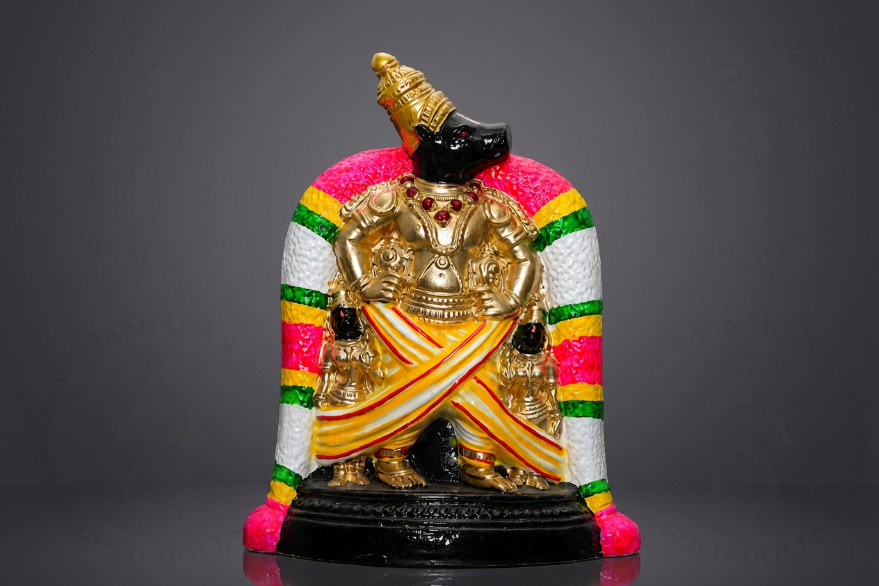 Boovaragavar — hand-painted Golu doll