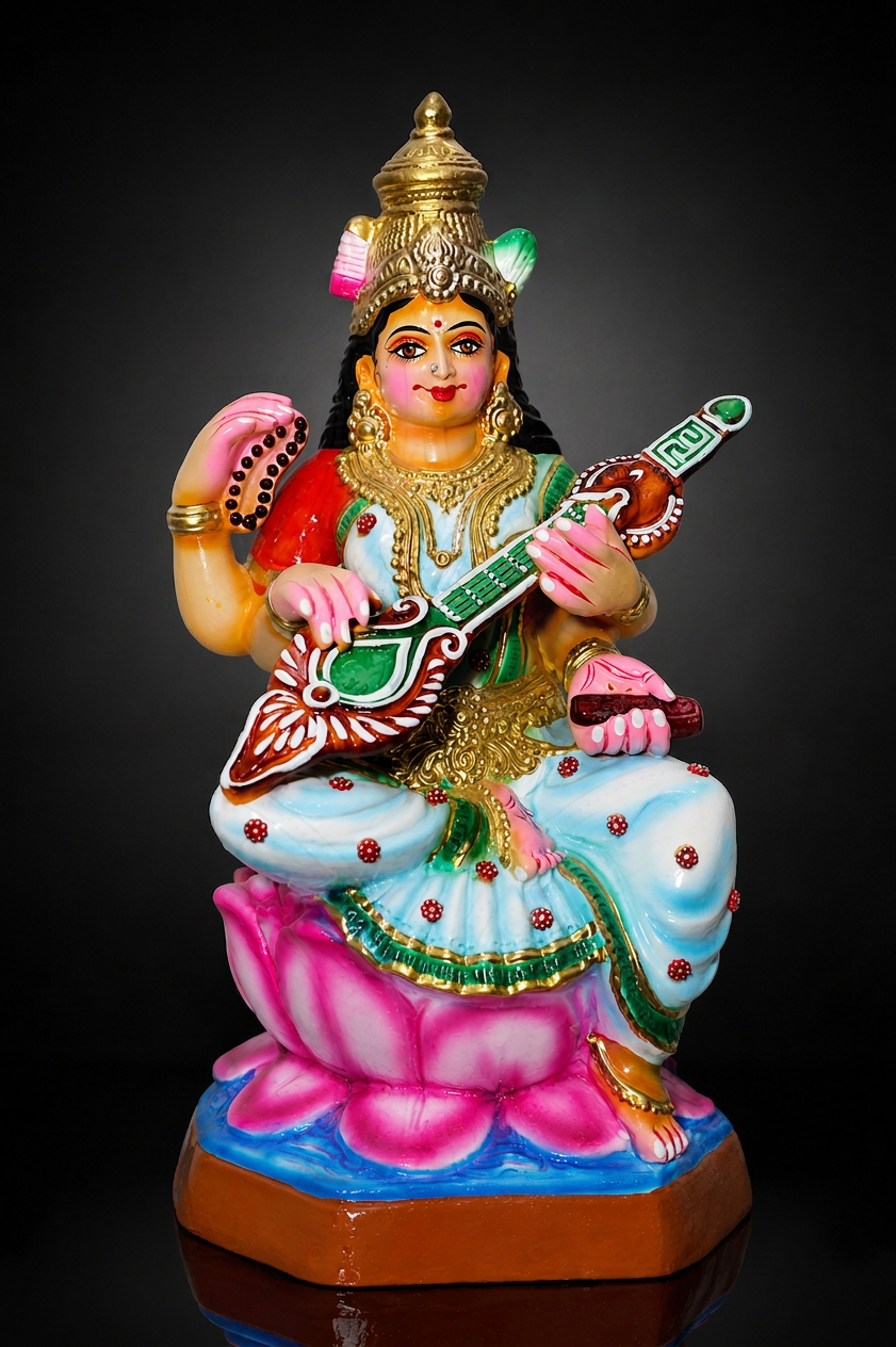 Lakshmi — hand-painted Golu doll