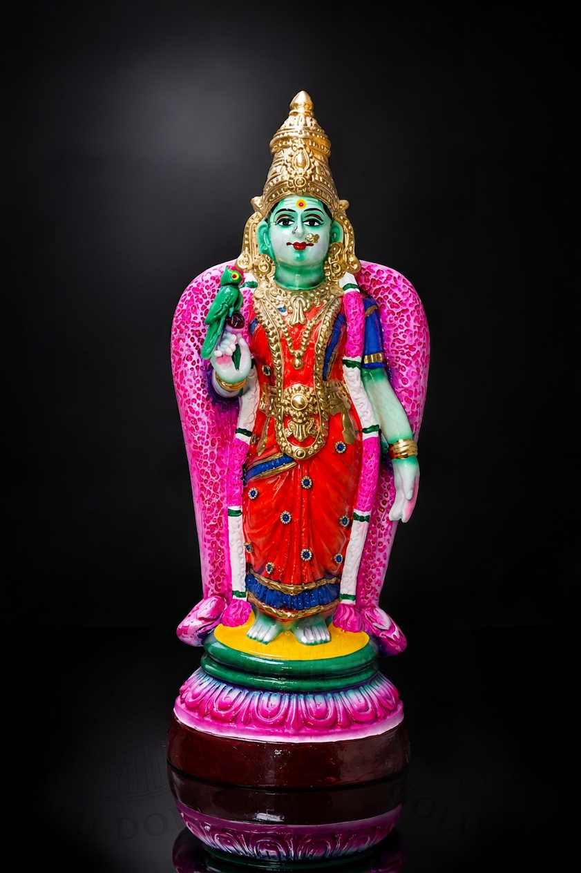Meenatchi — hand-painted Golu doll
