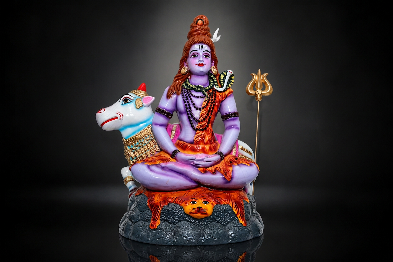 Nandhisivan — hand-painted Golu doll