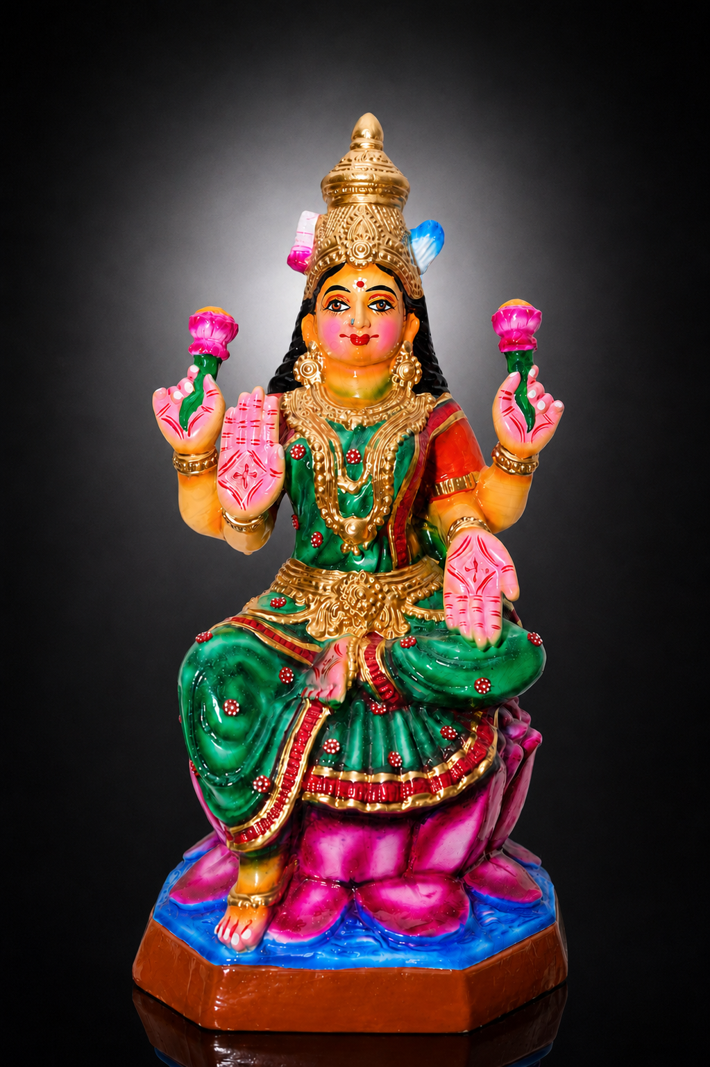 Saraswathi — hand-painted Golu doll